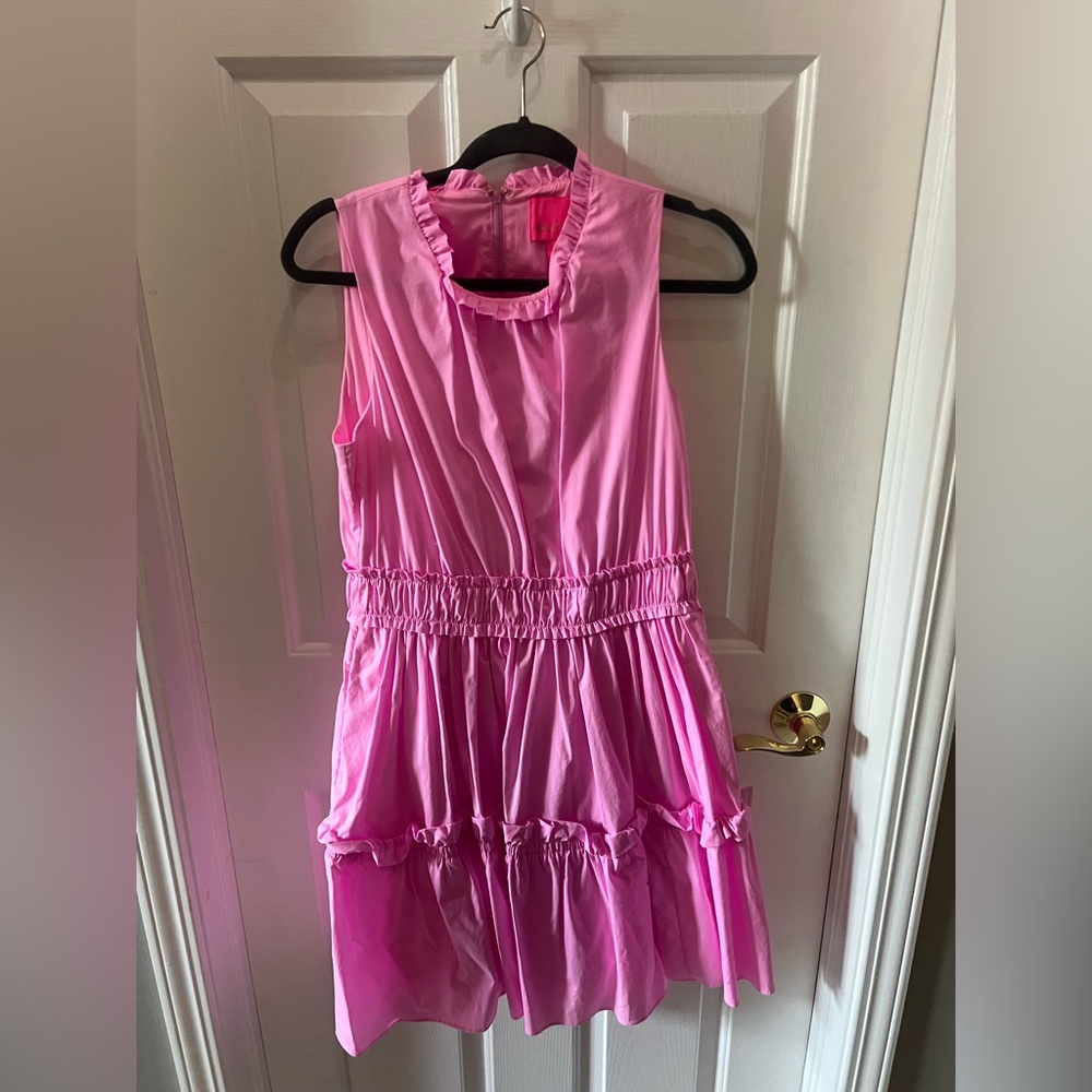 Lilly Pulitzer Elina lilac rose pink Ruffle Dress size 6